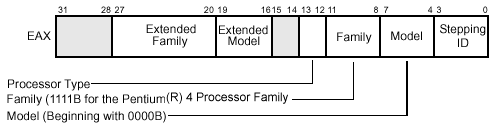 Version Information in the EAX Register