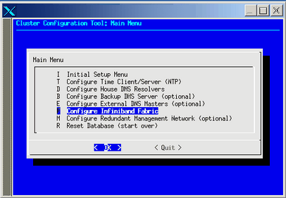 Configure InfiniBand Fabric from Cluster Configuration
Tool
