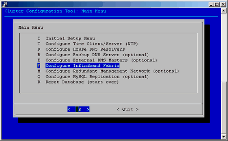 Configure InfiniBand Fabric from Cluster Configuration
Tool