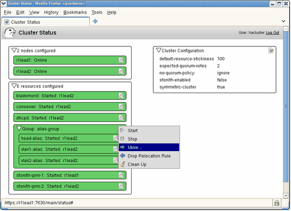 Using Hawk Browser Interface to Migrate Resources (Method 1 of
2)